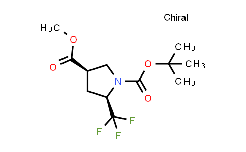 CAS No. 2450298-39-0, O1-tert-butyl O3-methyl cis-5-(trifluoromethyl)pyrrolidine-1,3-dicarboxylate