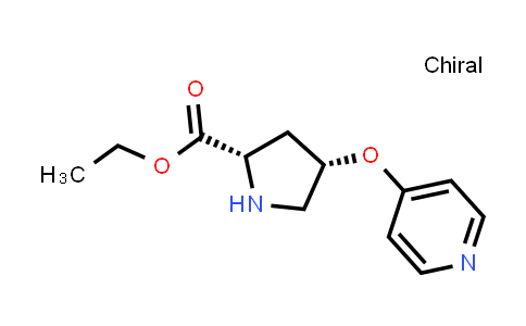 CAS No. 2639392-80-4, ethyl (2S,4S)-4-(4-pyridyloxy)pyrrolidine-2-carboxylate