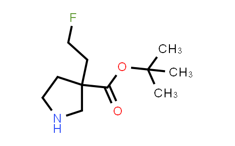 CAS No. 2639409-78-0, tert-butyl 3-(2-fluoroethyl)pyrrolidine-3-carboxylate
