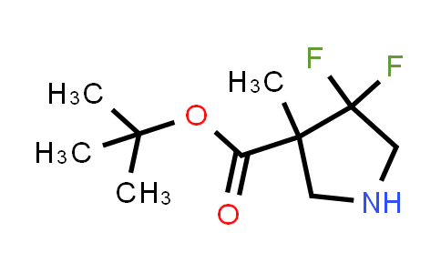 CAS No. 2639426-77-8, tert-butyl 4,4-difluoro-3-methyl-pyrrolidine-3-carboxylate