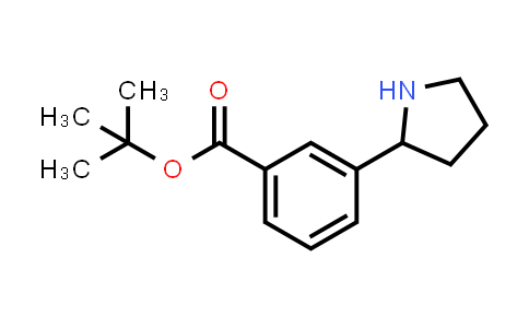 CAS No. 2639447-06-4, tert-butyl 3-pyrrolidin-2-ylbenzoate