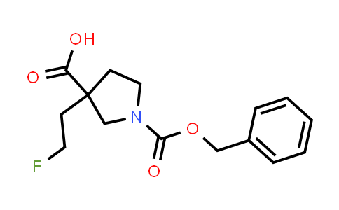 CAS No. 2639452-67-6, 1-benzyloxycarbonyl-3-(2-fluoroethyl)pyrrolidine-3-carboxylic acid
