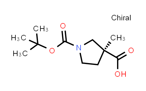 CAS No. 1821775-99-8, (3S)-1-tert-butoxycarbonyl-3-methyl-pyrrolidine-3-carboxylic acid