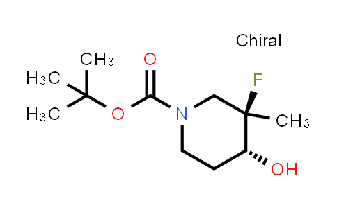 CAS No. 2325666-51-9, tert-butyl (3R,4R)-3-fluoro-4-hydroxy-3-methyl-piperidine-1-carboxylate