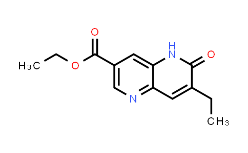 CAS No. 2589531-73-5, ethyl 7-ethyl-6-oxo-5H-1,5-naphthyridine-3-carboxylate