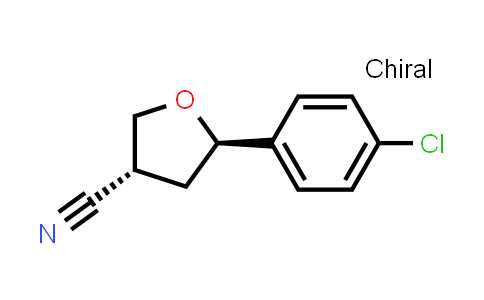 CAS No. 2376827-44-8, trans-5-(4-chlorophenyl)tetrahydrofuran-3-carbonitrile