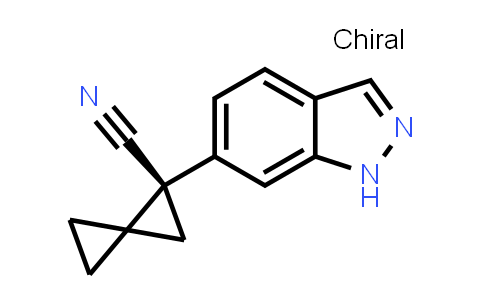 CAS No. 2307280-28-8, (2S)-2-(1H-indazol-6-yl)spiro[2.2]pentane-2-carbonitrile