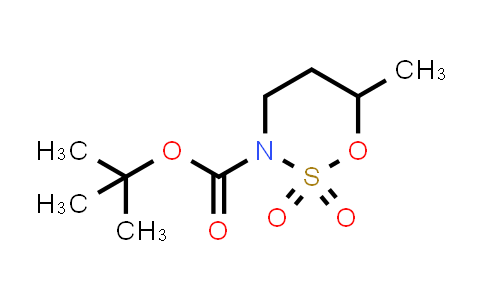 CAS No. 1311368-91-8, tert-butyl 6-methyl-2,2-dioxo-oxathiazinane-3-carboxylate
