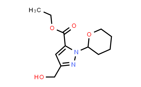 CAS No. 847139-28-0, ethyl 5-(hydroxymethyl)-2-tetrahydropyran-2-yl-pyrazole-3-carboxylate