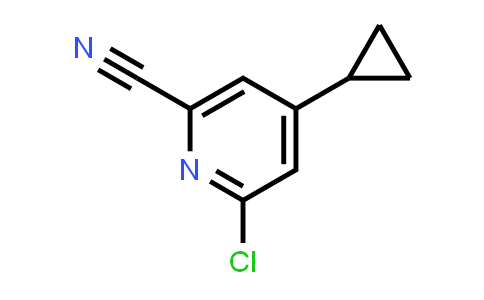CAS No. 2239306-37-5, 6-chloro-4-cyclopropyl-pyridine-2-carbonitrile