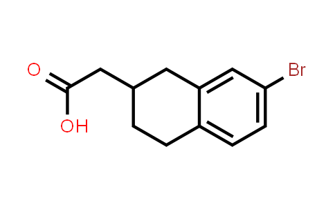 CAS No. 1514584-15-6, 2-(7-bromotetralin-2-yl)acetic acid