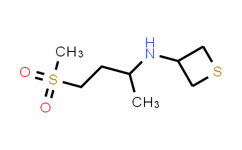 CAS No. 1872102-31-2, N-(4-methanesulfonylbutan-2-yl)thietan-3-amine