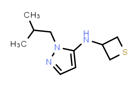 CAS No. 1856640-51-1, 1-(2-methylpropyl)-N-(thietan-3-yl)-1H-pyrazol-5-amine