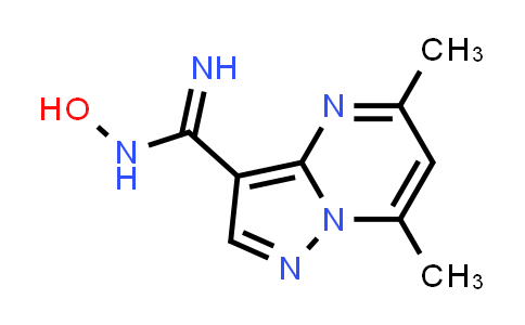 CAS No. 61552-51-0, N-hydroxy-5,7-dimethyl-pyrazolo[1,5-a]pyrimidine-3-carboxamidine
