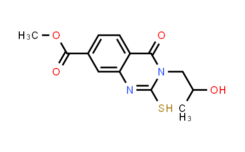CAS No. 790681-61-7, methyl 3-(2-hydroxypropyl)-4-oxo-2-sulfanyl-3,4-dihydroquinazoline-7-carboxylate