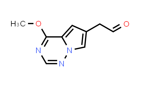 CAS No. 1554508-21-2, 2-{4-methoxypyrrolo[2,1-f][1,2,4]triazin-6-yl}acetaldehyde