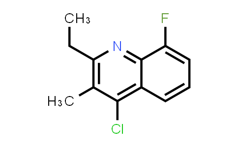 CAS No. 1341110-02-8, 4-chloro-2-ethyl-8-fluoro-3-methylquinoline