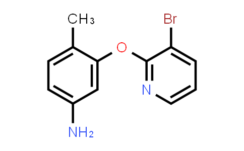 CAS No. 1248099-14-0, 3-[(3-bromopyridin-2-yl)oxy]-4-methylaniline