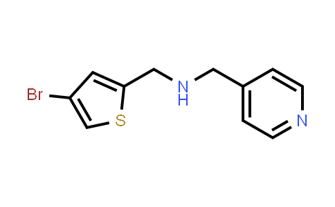 CAS No. 1040046-54-5, [(4-bromothiophen-2-yl)methyl][(pyridin-4-yl)methyl]amine