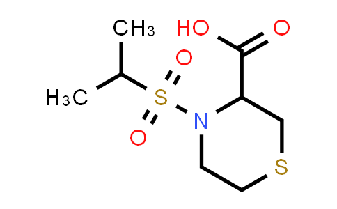 CAS No. 1544415-06-6, 4-(propane-2-sulfonyl)thiomorpholine-3-carboxylic acid