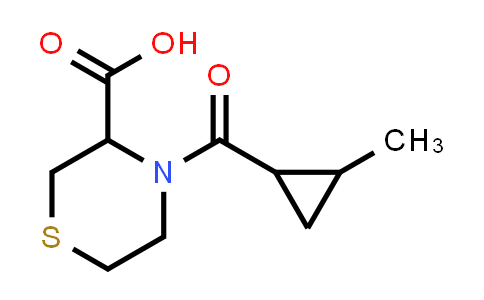 CAS No. 1543867-27-1, 4-(2-methylcyclopropanecarbonyl)thiomorpholine-3-carboxylic acid