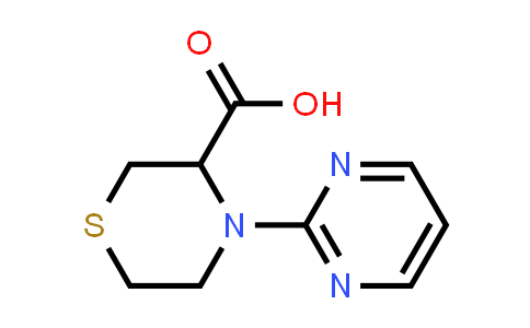 CAS No. 1543574-40-8, 4-(pyrimidin-2-yl)thiomorpholine-3-carboxylic acid