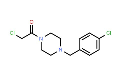 CAS No. 123580-74-5, 2-chloro-1-[4-[(4-chlorophenyl)methyl]piperazin-1-yl]ethanone