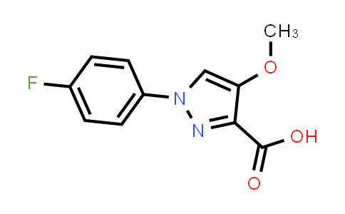 CAS No. 1169973-47-0, 1-(4-fluorophenyl)-4-methoxy-pyrazole-3-carboxylic acid