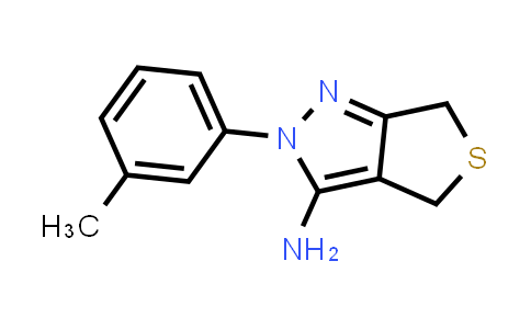CAS No. 887200-95-5, 2-(m-tolyl)-4,6-dihydrothieno[3,4-c]pyrazol-3-amine