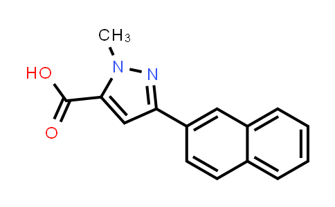 CAS No. 1177331-73-5, 2-methyl-5-(2-naphthyl)pyrazole-3-carboxylic acid