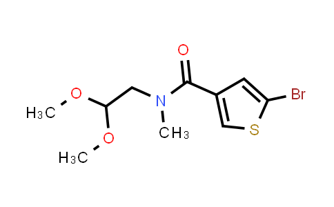 CAS No. 2152114-83-3, 5-bromo-N-(2,2-dimethoxyethyl)-N-methyl-thiophene-3-carboxamide