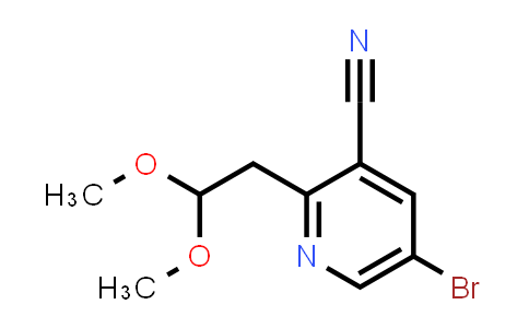 CAS No. 1799922-11-4, 5-bromo-2-(2,2-dimethoxyethyl)pyridine-3-carbonitrile