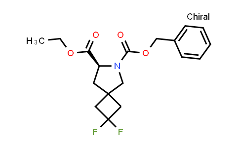 CAS No. 1272656-70-8, O6-benzyl O7-ethyl (7S)-2,2-difluoro-6-azaspiro[3.4]octane-6,7-dicarboxylate