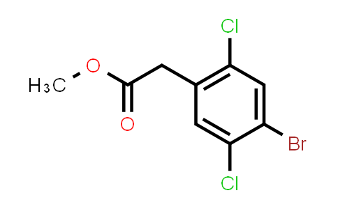 CAS No. 2091686-43-8, methyl 2-(4-bromo-2,5-dichloro-phenyl)acetate