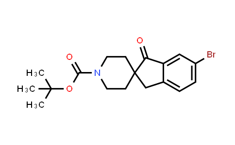 CAS No. 2245084-41-5, tert-butyl 6-bromo-1-oxo-spiro[indane-2,4'-piperidine]-1'-carboxylate