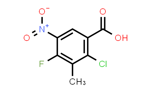 CAS No. 173315-56-5, 2-chloro-4-fluoro-3-methyl-5-nitro-benzoic acid