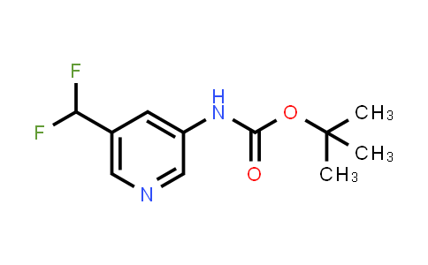 CAS No. 899899-70-8, tert-butyl N-[5-(difluoromethyl)-3-pyridyl]carbamate