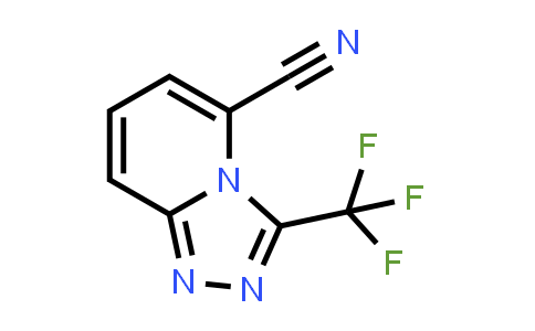 CAS No. 1440512-63-9, 3-(trifluoromethyl)-[1,2,4]triazolo[4,3-a]pyridine-5-carbonitrile