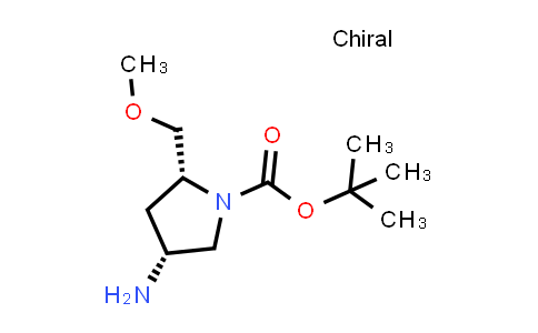 CAS No. 1123305-98-5, tert-butyl (2R,4R)-4-amino-2-(methoxymethyl)pyrrolidine-1-carboxylate