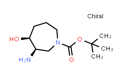 CAS No. 2090837-68-4, tert-butyl cis-3-amino-4-hydroxy-azepane-1-carboxylate