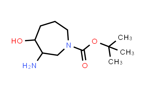 CAS No. 1260641-53-9, tert-butyl 3-amino-4-hydroxy-azepane-1-carboxylate