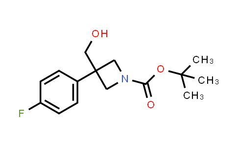 CAS No. 2306262-31-5, tert-butyl 3-(4-fluorophenyl)-3-(hydroxymethyl)azetidine-1-carboxylate