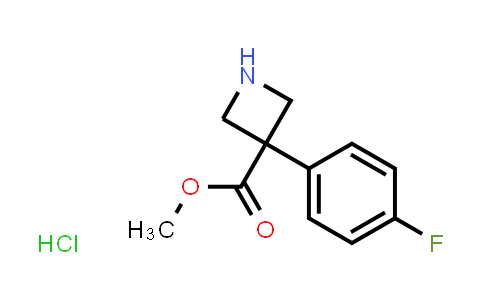 CAS No. 2306274-73-5, methyl 3-(4-fluorophenyl)azetidine-3-carboxylate hydrochloride