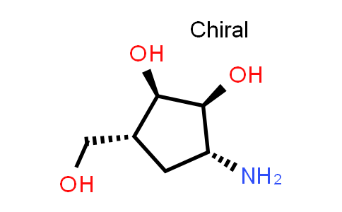 CAS No. 85026-59-1, (1R,2S,3R,5R)-3-amino-5-(hydroxymethyl)cyclopentane-1,2-diol