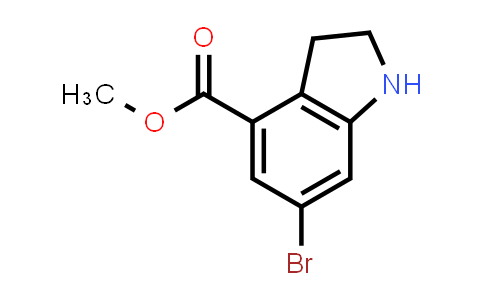 CAS No. 1240523-98-1, methyl 6-bromoindoline-4-carboxylate