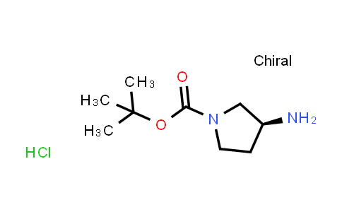 CAS No. 874140-63-3, tert-butyl (3S)-3-aminopyrrolidine-1-carboxylate hydrochloride