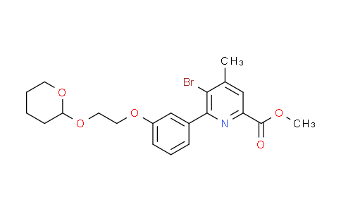 methyl 5-bromo-4-methyl-6-(3-(2-((tetrahydro-2H-pyran-2-yl)oxy)ethoxy)phenyl)picolinate