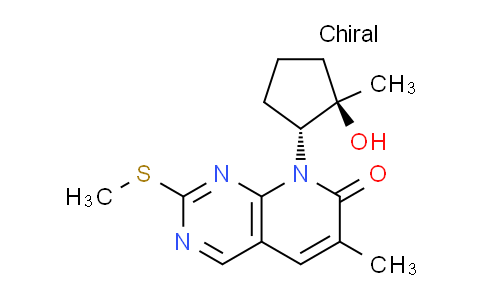 8-((1R,2R)-2-hydroxy-2-methylcyclopentyl)-6-methyl-2-(methylthio)pyrido[2,3-d]pyrimidin-7(8H)-one