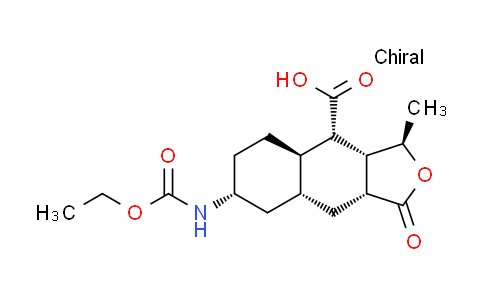 CAS No. 1017854-20-4, (3R,3aR,4S,4aR,7R,8aR,9aR)-7-((ethoxycarbonyl)amino)-3-methyl-1-oxododecahydronaphtho[2,3-c]furan-4-carboxylicacid
