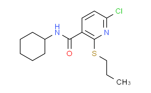 CAS No. 1024036-99-4, 6-Chloro-N-cyclohexyl-2-(propylthio)nicotinamide